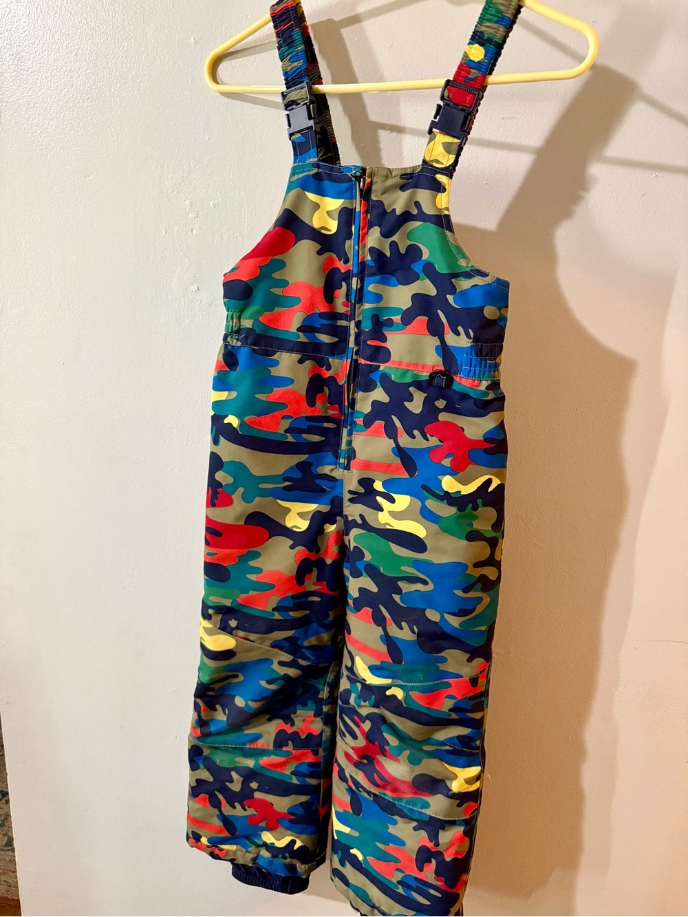 Hanna Andersson Multicolor Camouflage Snow Overalls